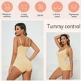 thumbnail image 4 of DODOING Sexy One Piece Bodysuit for Women Slimming Bodysuit Tummy Control Thong Shapewear Backless Body Shaper Deep V Neck Black Bodysuit Women, 4 of 8