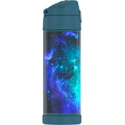Thermos 16 Oz Stainless Steel Vacuum Insulated Funtainer Bottle with Wide Spout Lid, Galaxy Teal