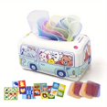thumbnail image 1 of Baby Draw Tissue Toys, Draw Music, Tear Not Rotten Tissue Box For 6 Months+ Baby Learning 0-1 Years Old Intellectual Early Education, Montessori Children's Early Education Pure Cloth Toys, 1 of 5