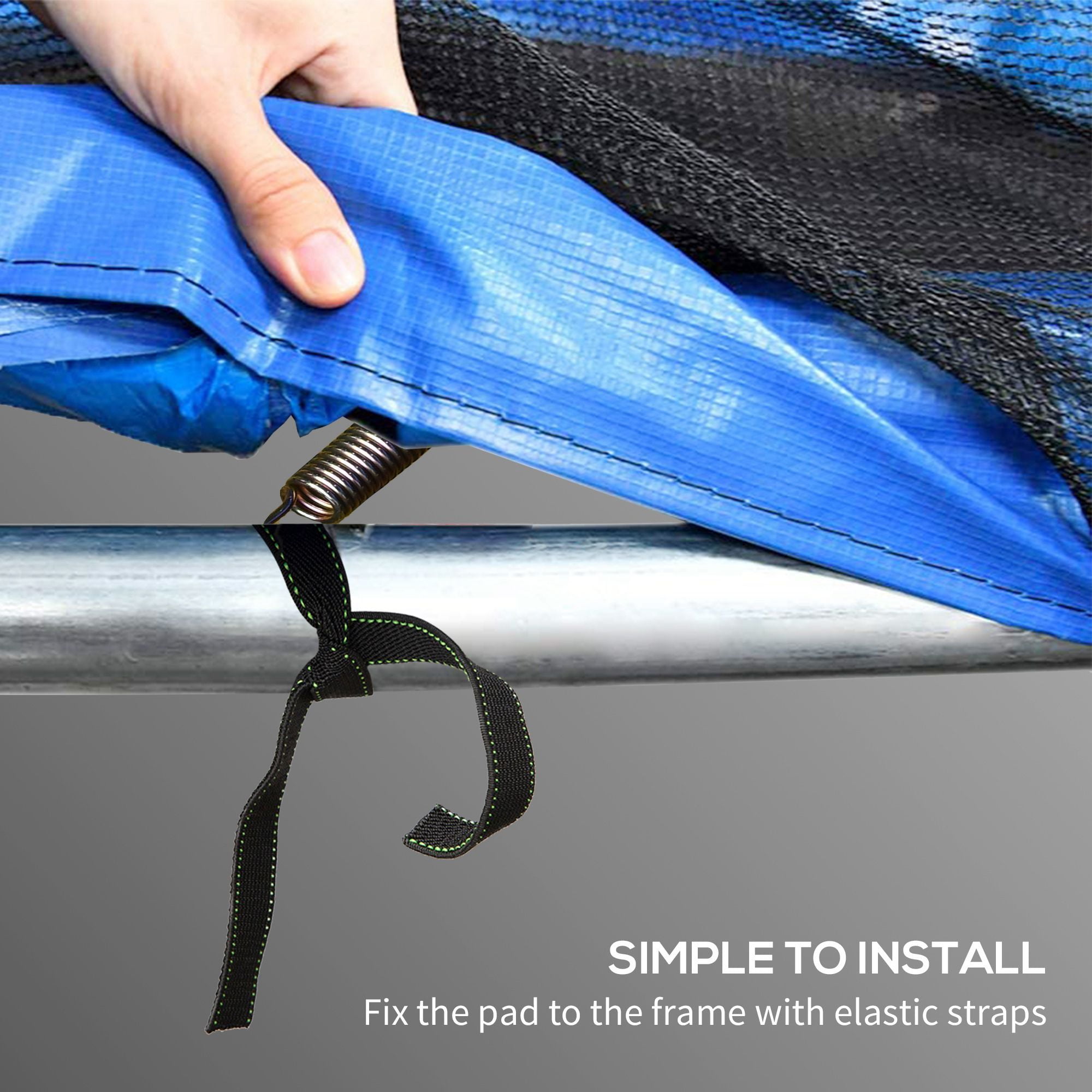 14 Ft Trampoline Spring Cover, Safety Trampoline Pad Replacement, Waterproof and Tear Resistant, All Weather Trampoline Accessories