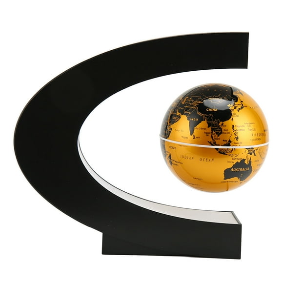 Magnetic Levitation Globe,Magnetic Levitation Globe Golden Floating Globe World Map Magnetic Levitation Globe Ornament Stylish and Modern