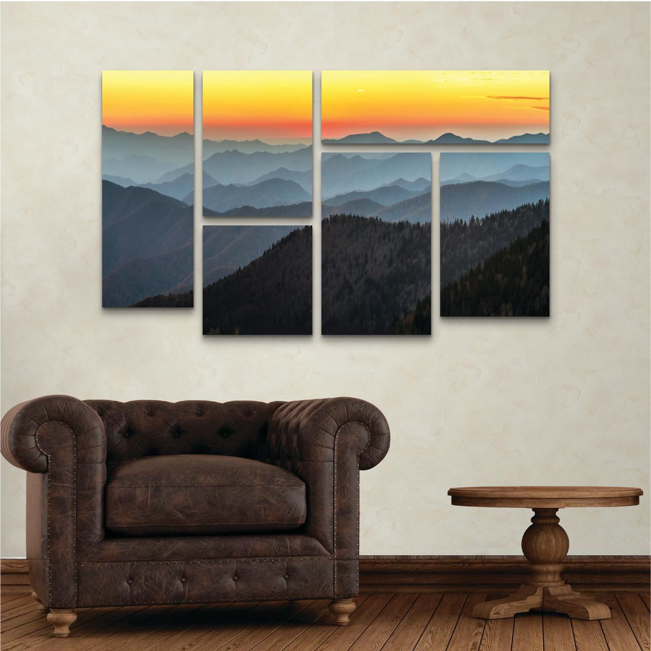 Trademark Fine Art 'Great Smoky Sunset' Canvas Art by Pierre Leclerc