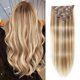 thumbnail image 1 of Extensiones de cabello humano Gampacy Remy con clip, 40 cm, 120 g, 1 of 8