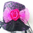 thumbnail image 3 of Halloween Hair Hoop Fashion Mesh Spider Flower Fascinator Hat Witch Headband Hat, 3 of 10