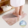 thumbnail image 3 of 2 Pieces Bathroom Rugs Set With U-Shaped Mat Bath Mat, Marble Non Slip Thick Soft Bath Rug Set, Machine Wash Absorbent Mats For Bathroom, 3 of 6