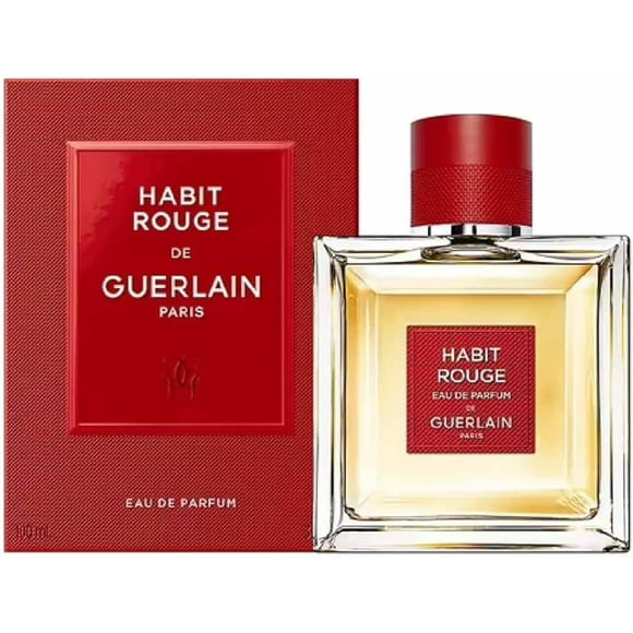 Guerlain Habit Rouge de Guerlain Paris EDP pour Lui 100 ml / 3.3 Fl. oz.
