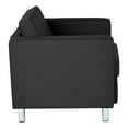 thumbnail image 2 of Pemberly Row Contemporary Faux Leather Armchair In Black Vinyl, 2 of 4