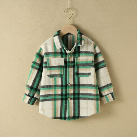 

Toddler Boys Hoodies And Sweatshirts Autumn Winter Long Sleeve Tops Plaid Print Little Boys Clothes