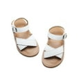 thumbnail image 2 of THEE BRON Girls Sandals-Toddler Kids Dress Open Toe Summer Sandals-White (6-12M), 2 of 5