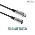 thumbnail image 4 of Movo MC-XLR3 Pro Series Balanced Male-to-Female XLR Microphone Cable - 10-foot (3m), 4 of 4