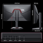 KOORUI 27” 4K Gaming Monitor, UHD 160Hz/Up to 320Hz Fast IPS Computer Monitor OD 1ms, HDR 400, Adaptive-sync, VESA, New