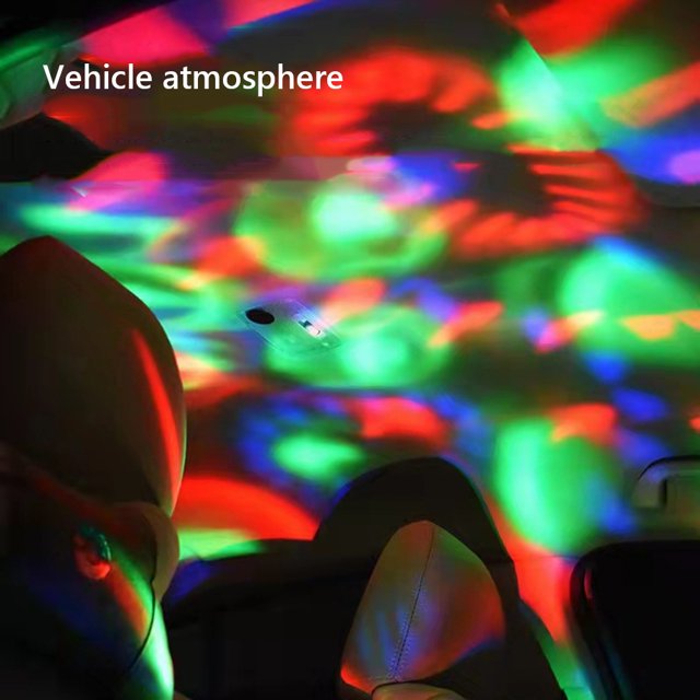 Lámpara Luz de noche LED giratoria Disco USB Fiesta de DJ Bola Colorida Club Escenario Decoraciones JShteea Para estrenar