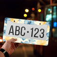 thumbnail image 4 of 1 Pcs Blue and Yellow License Plate Frame, License Plate Cover for Car Decorative Parts, Aluminum License Plate Bracket Holder Rust-Proof Weather-Proof for US Standard Car, 4 of 9