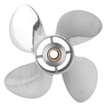 thumbnail image 3 of Cergrey Propeller For ,4 Blades Outboard Propeller Stainless Steel 13 X 19 RH Pitch Fit For 50‑130HP Engine,Outboard Propeller, 3 of 8