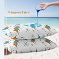 thumbnail image 4 of Boho Middle Century Lumbar Pillow Covers 20x12 Inch Set of 2, Retro Orange Teal Grey Star Rhombus Waterproof Outdoor Pillow Covers, Decorative Cushion Pillowcases for Couch, Sofa, Bed, Garden, Patio, 4 of 9