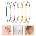 thumbnail image 2 of MasteelfCA 6 Pcs Collier Fleur Collier Perlé Collier Ras-du-Cou Élégant Statement pour Femmes, 2 of 7