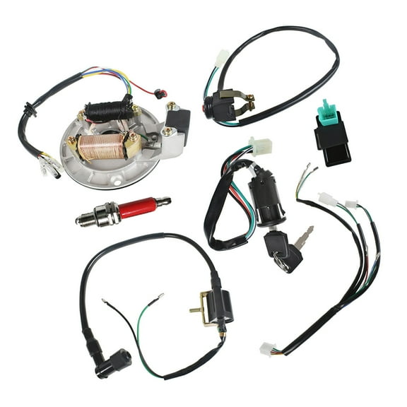 CDI Ignition Coil Wire Harness Spark Plug Kit Fit for Honda XR CRF 50 70 SDG SSR 110 CT70 ST70 Z50 Z50R 50-140cc Dirt Pit Bike ATV