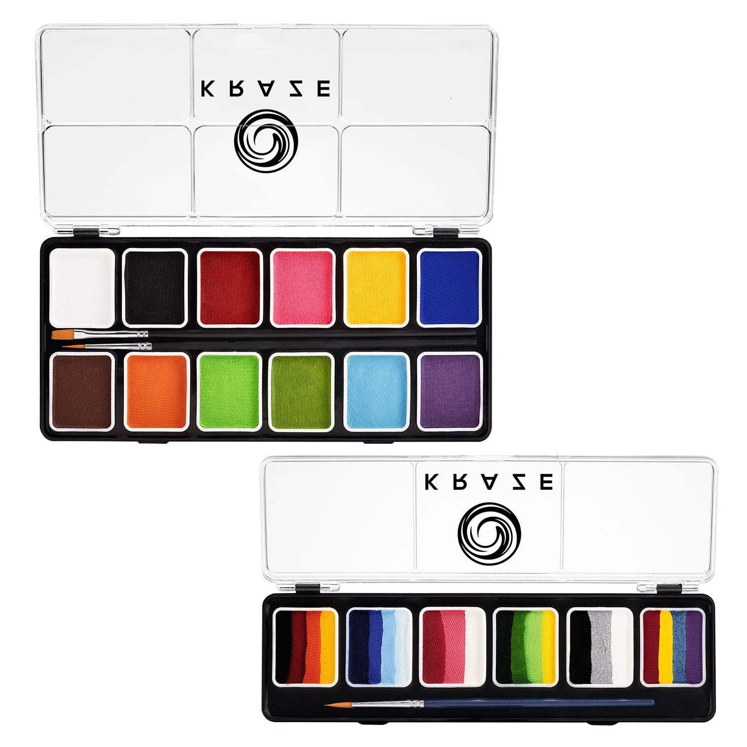 Kraze FX Face Paint Palette Set Of 2 Fundamentals & Splash, Value