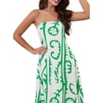 thumbnail image 4 of Mevireiy Women Strapless Tube Dress Abstract Printed Flowy Off Shoulder Y2K Beach Bandeau Dresses, 4 of 8