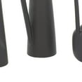 thumbnail image 5 of CosmoLiving by Cosmopolitan 12", 13", 11"H Black Ceramic Vase with Handles, Set of 3, 5 of 11