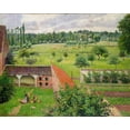 thumbnail image 2 of Pissarro, Camille 14x12 Gold Ornate Wood Framed with Double Matting Museum Art Print Titled - View from my Window, Eragny-sur-Epte, 2 of 4