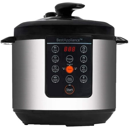 Electric Pressure Cooker, 6 Quart 10-in-1 Rice Cooke Slow Cooker ...