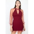 thumbnail image 5 of Pearl Trim Mesh Bodycon Dress M, 5 of 14