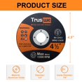 thumbnail image 3 of Cut Off Wheels Truswe, 115 mm, 50 unidades, para metal y acero inoxidable, 3 of 6