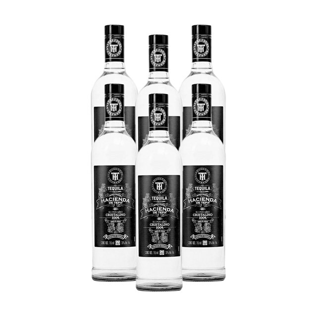 Pack De 6 Tequila Hacienda De Tepa Reposado Cristalino 750Ml