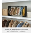 thumbnail image 6 of Yamazaki Home Hat Hanging Organizer, Black, Steel, Supports 5.5 pounds, Adjustable, 6 of 7