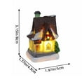 thumbnail image 3 of Honmine Christmas Village Sets Christmas Decoration, LED Lighted Christmas Village Houses Christmas Winter Snow Village Collectible Buildings Decorative Tabletop Decoration, 3 of 6
