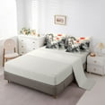 thumbnail image 5 of Homewish Vintage Landscape Painting 7-Piece Bedding Comforter Set,Modern Aesthetic King Bedding Sets,Gray Orange Bed Sheets For Men Women,Microfiber Bedroom Decor Reversible, 5 of 8