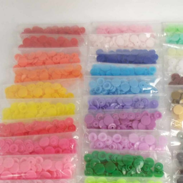 150/250 Sets/lot T5 12MM Round Plastic Snaps Button Fasteners Baby Clothes Clips Quilt Cover Sheet Resin Button