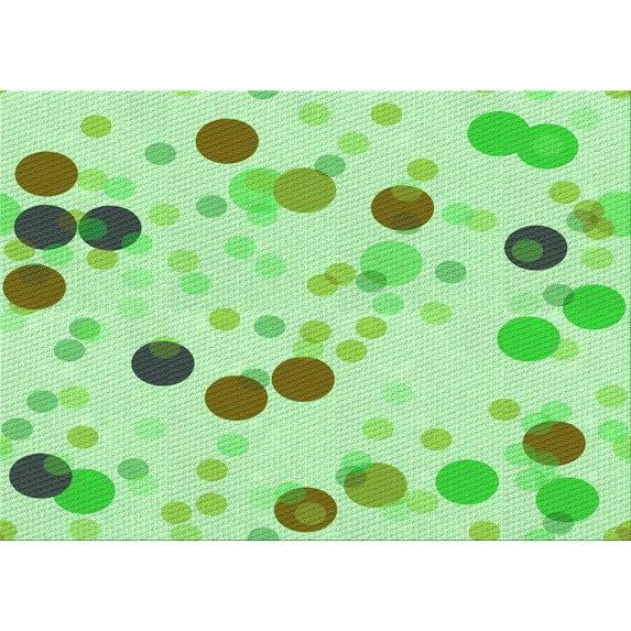 Ahgly Company Indoor Rectangle Patterned Green Snake Green Area Rugs, 4' x 6'