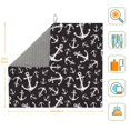 thumbnail image 3 of Naloa Anchors Dish Drying Mat for Kitchen Counter, Heat Resistant Drainer Mats, Absorbent Draining Mat,Dish Rack Pad,16"x18", 3 of 8