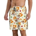 thumbnail image 2 of Kdxio Forest Squirrel Pattern Mens Casual Shorts - Drawstring Summer Beach Sports Shorts for Men, 2 of 9
