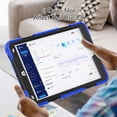 thumbnail image 4 of Étui pour iPad Air 3e Génération 2019/iPad Pro 10,5 Pouces 2017 avec Protecteur d'Écran, Sangle de Main à Béquille Rotative à 360 Degrés, Étui Robuste Antichoc avec Sangle d'Épaule, Bleu, 4 of 7