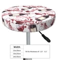 thumbnail image 4 of Round Bar Stool Seat Covers, Watercolor Wine Elastic Round Chair Cover Stool Seat Slipcover Bar Stool Cushions Round Pad for 12-14 inch, 4 of 7