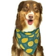 thumbnail image 5 of Dog Bandanas, darkgreen Lemon leaves Adjustable Dog Scarf Triangle Bib Handkerchief Accessories for Small Medium Large Dogs, Cats, Pets, 5 of 6