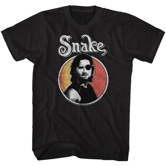 Escape From New York Circle Snake Black Adult T-Shirt 4Xl