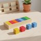 thumbnail image 2 of predolo Bloques de Construcción Geométricos de Colores Educativo Juego de Bloques de Madera Arcoíris Fomenta el Creatividad para Preescolar, Guardería, 2 of 9