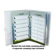 Mini Camping Planner and Scrapbook, 4 Trips, 20 Page Protectors - Forest