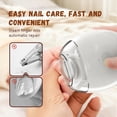 thumbnail image 2 of Universal Automatic Fingernail Grinder, Electric Nail Clipper with LED Light and 3 Speed Settings for Safe Nail Care, Smart Fingernail Clipper Perfect for Seniors and Baby (1pcs), 2 of 6