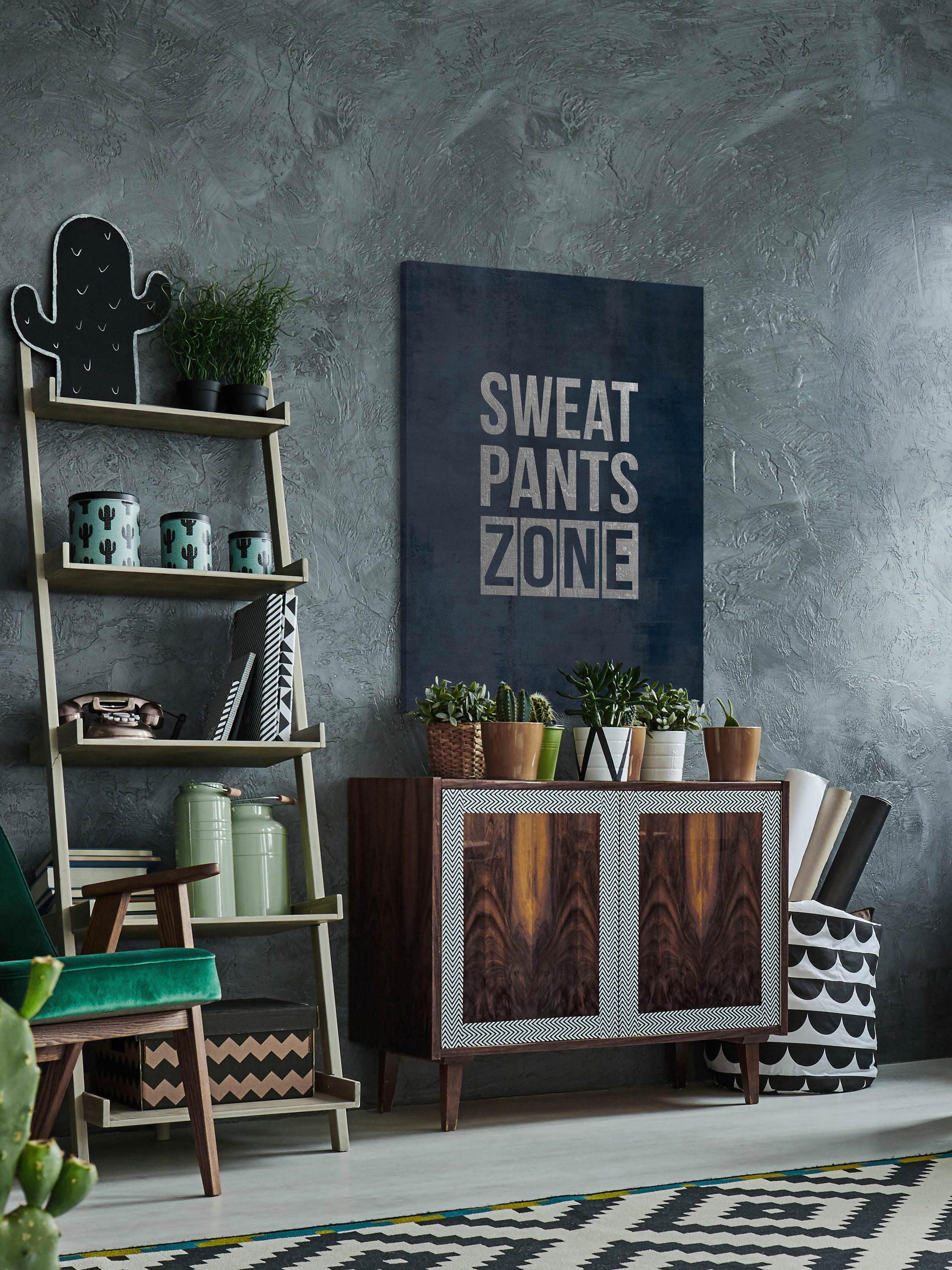 Sweat Pants Zone II Painting Print on Wrapped Canvas