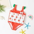 thumbnail image 2 of Toddler Baby Girls Floatation Swimsuit, Striped One-Piece Beachwear Bathing Suit with Removable Buoyancy,Bikini Swimwear for Kid, 2 of 2