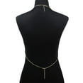 thumbnail image 3 of Rhinestone Body Chain Bra Summer Beach Bikini Waist Chain Chest Belly Chain Crystal Sexy Body Jewelry for Women and Girls (Gold), 3 of 11