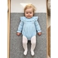 thumbnail image 4 of Loicainy Infant Baby Girls Fall Bodysuit 3 6 12 18 Months Long Sleeve Ruffled Round Neck Romper Clothes, 4 of 9