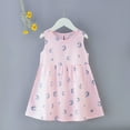 thumbnail image 2 of Utoimkio Girls Dress Kid Floral Sleeveless Sundress Summer Toddler Girl Clothes Sleeveless Midi Dresses for Girls, 2 of 5