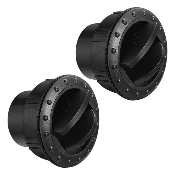 2pcs Round Air Conditioning Deflector Outlet Vent Exhaust Grille Louver for RVs and Buses Interior Replacement