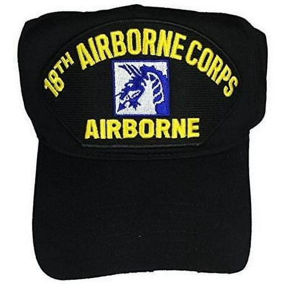 US ARMY XVIII 18TH AIRBORNE CORPS HAT CAP VETERAN SKY DRAGONS FORT BRAGG NC